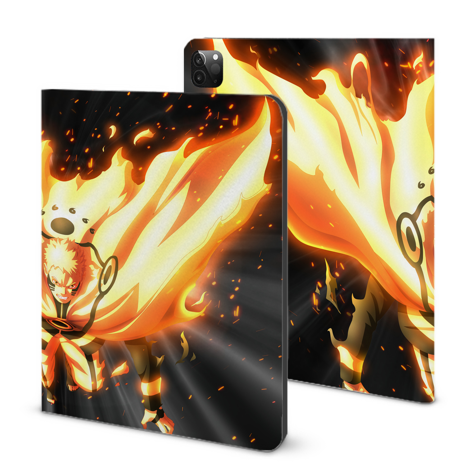 （画像用） NARUTO -ナルト- NARUTO -ナルト- 疾風伝 IPadケース ペンホルダー付き ブックスタイルデザイン